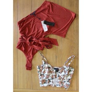 Women’s (2) Piece Bundle Lot Tops Both New With Tags XXS and Small